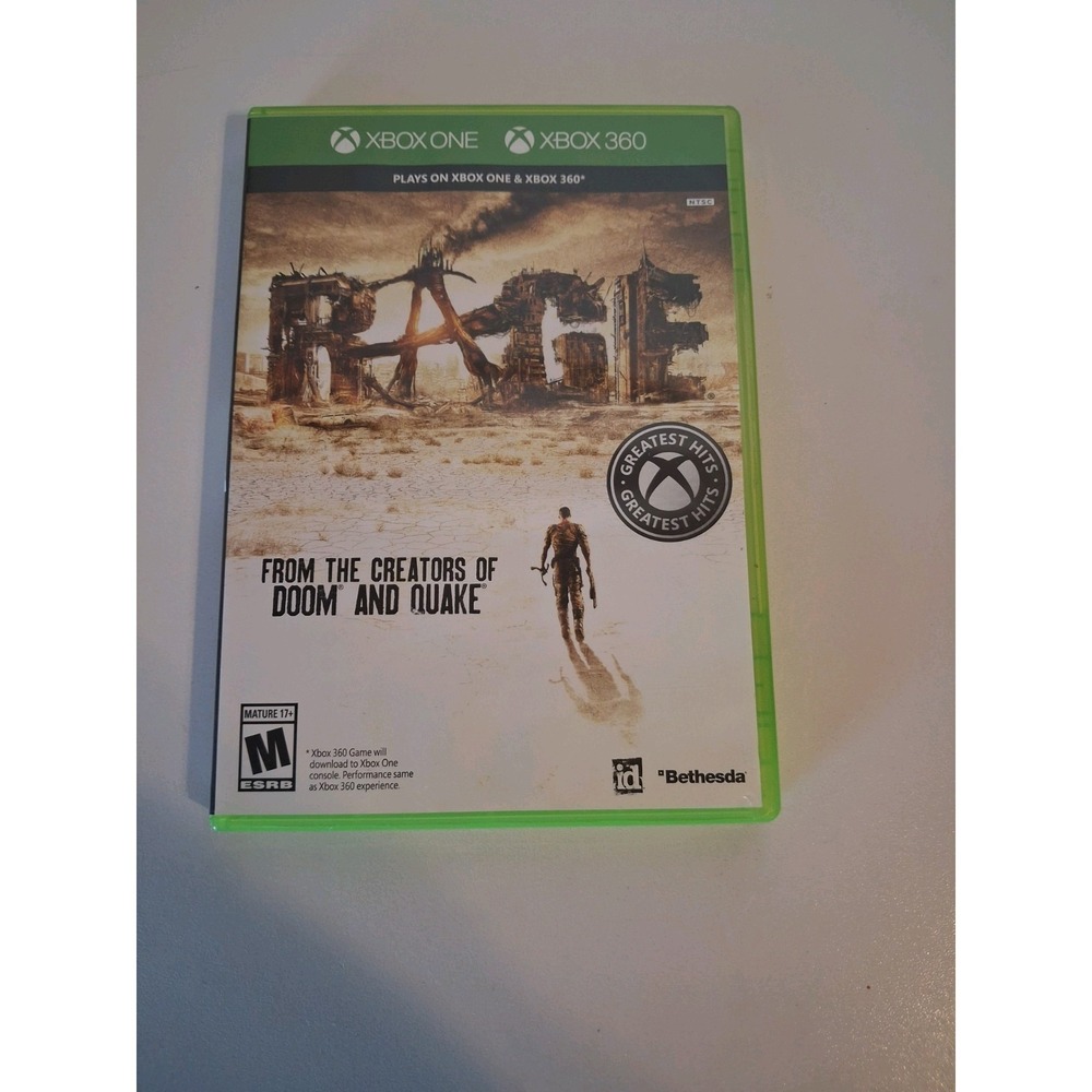 Rage Microsoft Xbox 360 Xbox One Tested Complete 3 Disc Set